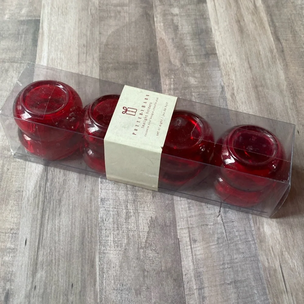 Pottery Barn tea light holders